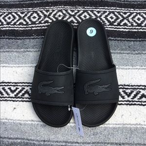 Lacoste beach slides / sandals